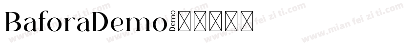 BaforaDemo字体转换