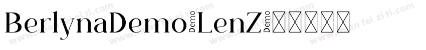 BerlynaDemo-LenZ字体转换