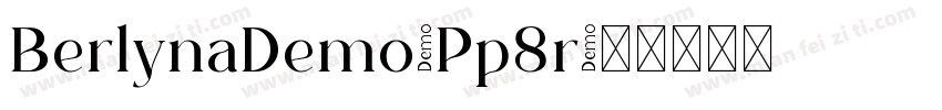 BerlynaDemo-Pp8r字体转换