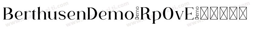 BerthusenDemo-Rp0vE字体转换