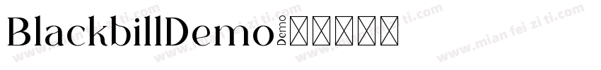 BlackbillDemo字体转换