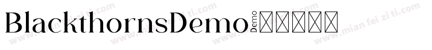BlackthornsDemo字体转换