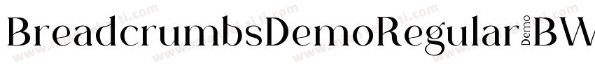 BreadcrumbsDemoRegular-BWWmV字体转换