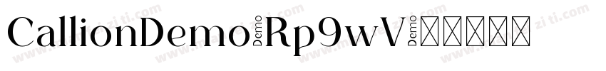 CallionDemo-Rp9wV字体转换