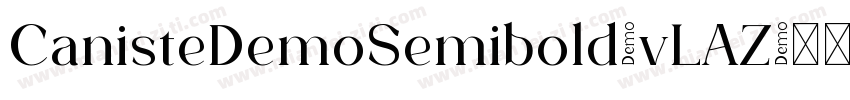 CanisteDemoSemibold-vLAZ字体转换