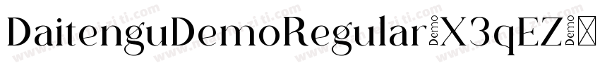 DaitenguDemoRegular-X3qEZ字体转换