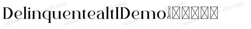 DelinquentealtIDemo字体转换