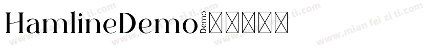 HamlineDemo字体转换