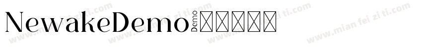 NewakeDemo字体转换