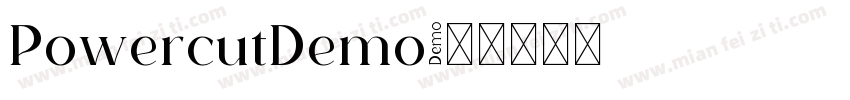 PowercutDemo字体转换
