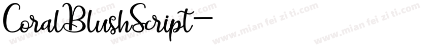 CoralBlushScript字体转换