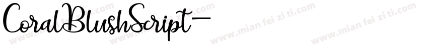 CoralBlushScript字体转换