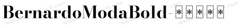BernardoModaBold字体转换