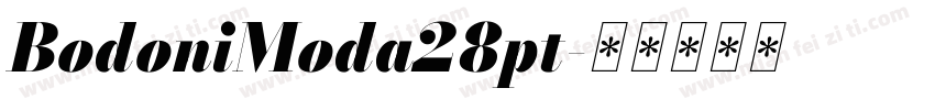 BodoniModa28pt字体转换