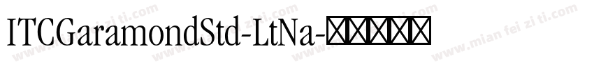 ITCGaramondStd-LtNa字体转换