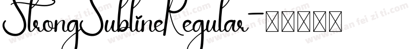 StrongSublineRegular字体转换