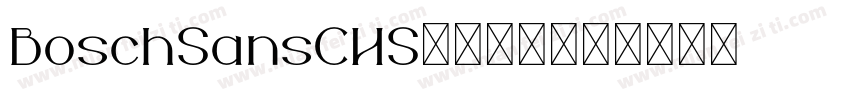 BoschSansCHS字体下载字体转换