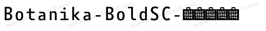 Botanika-BoldSC字体转换