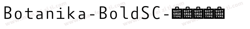 Botanika-BoldSC字体转换