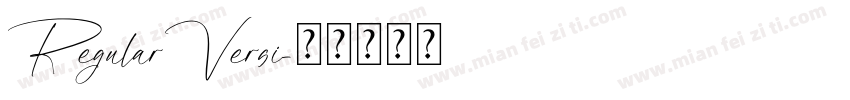 RegularVersi字体转换