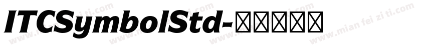 ITCSymbolStd字体转换