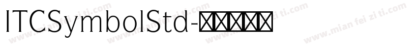 ITCSymbolStd字体转换