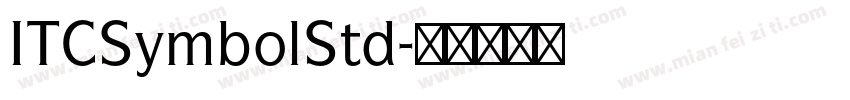 ITCSymbolStd字体转换
