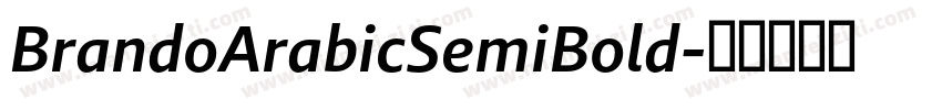 BrandoArabicSemiBold字体转换