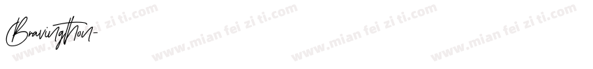 Bravingthon字体转换