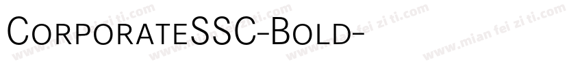 CorporateSSC-Bold字体转换