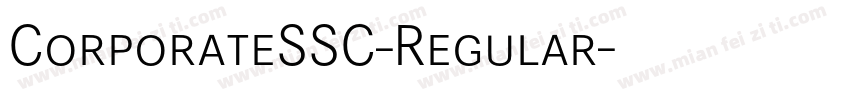 CorporateSSC-Regular字体转换