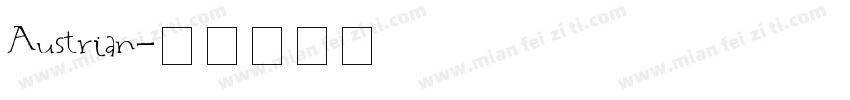 Austrian字体转换
