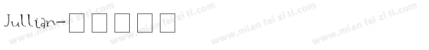 Jullian字体转换