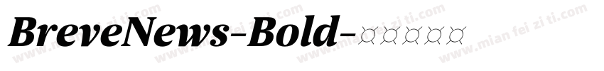 BreveNews-Bold字体转换