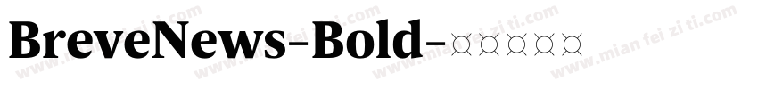 BreveNews-Bold字体转换