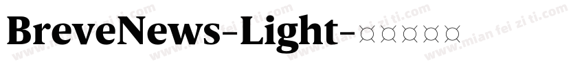 BreveNews-Light字体转换