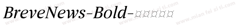 BreveNews-Bold字体转换