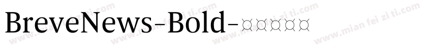 BreveNews-Bold字体转换
