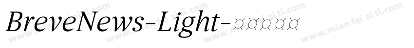 BreveNews-Light字体转换