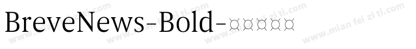 BreveNews-Bold字体转换