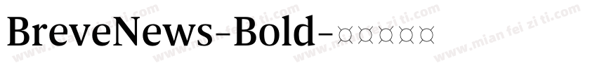 BreveNews-Bold字体转换