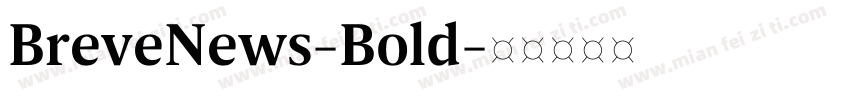 BreveNews-Bold字体转换