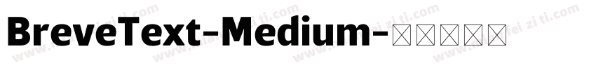 BreveText-Medium字体转换