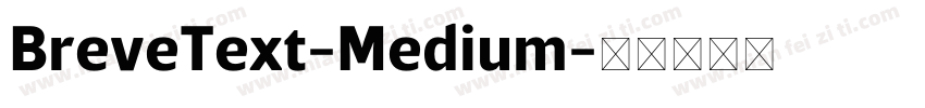BreveText-Medium字体转换