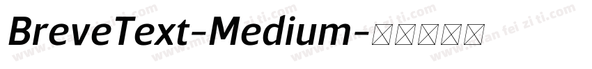 BreveText-Medium字体转换