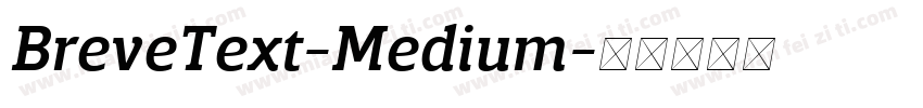 BreveText-Medium字体转换
