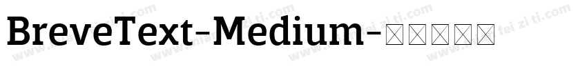 BreveText-Medium字体转换