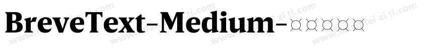 BreveText-Medium字体转换