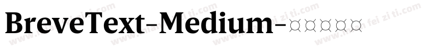 BreveText-Medium字体转换