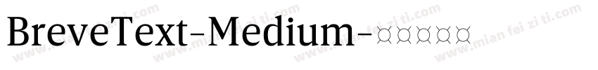 BreveText-Medium字体转换